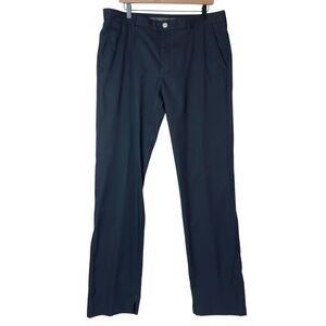 Bonobos Golf Pants Men's Sz 36 Black Performance Flat Front Straight Fit Golf